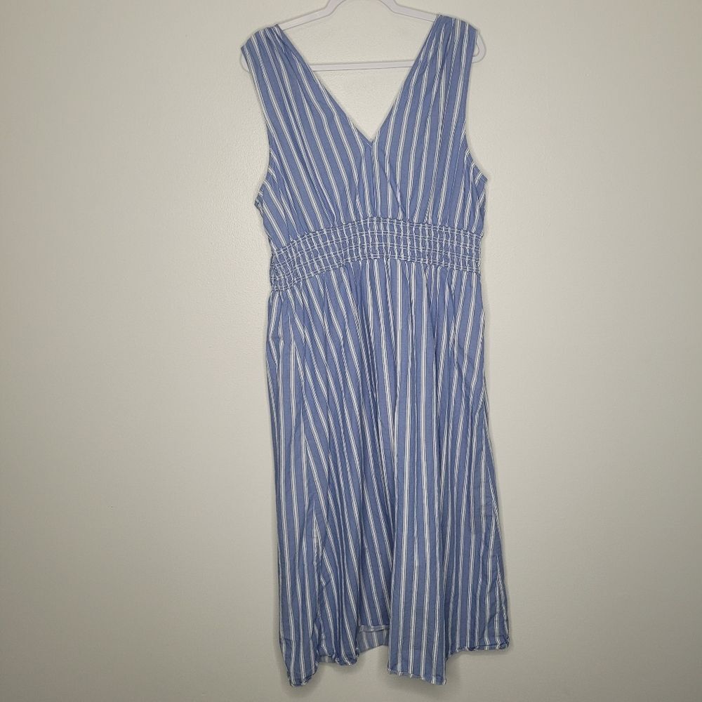 Old Navy Plus Size Fit & Flare Maxi Midi Dress Size 2x Vacation Summer - Picture 3 of 8